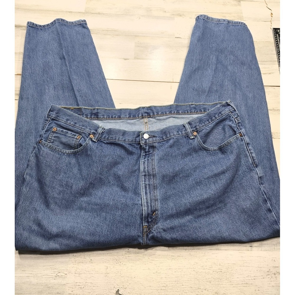 Levis 560 Comfort Fit Jeans Mens 46x30 Medium Wash Blue Baggy Tapered Denim